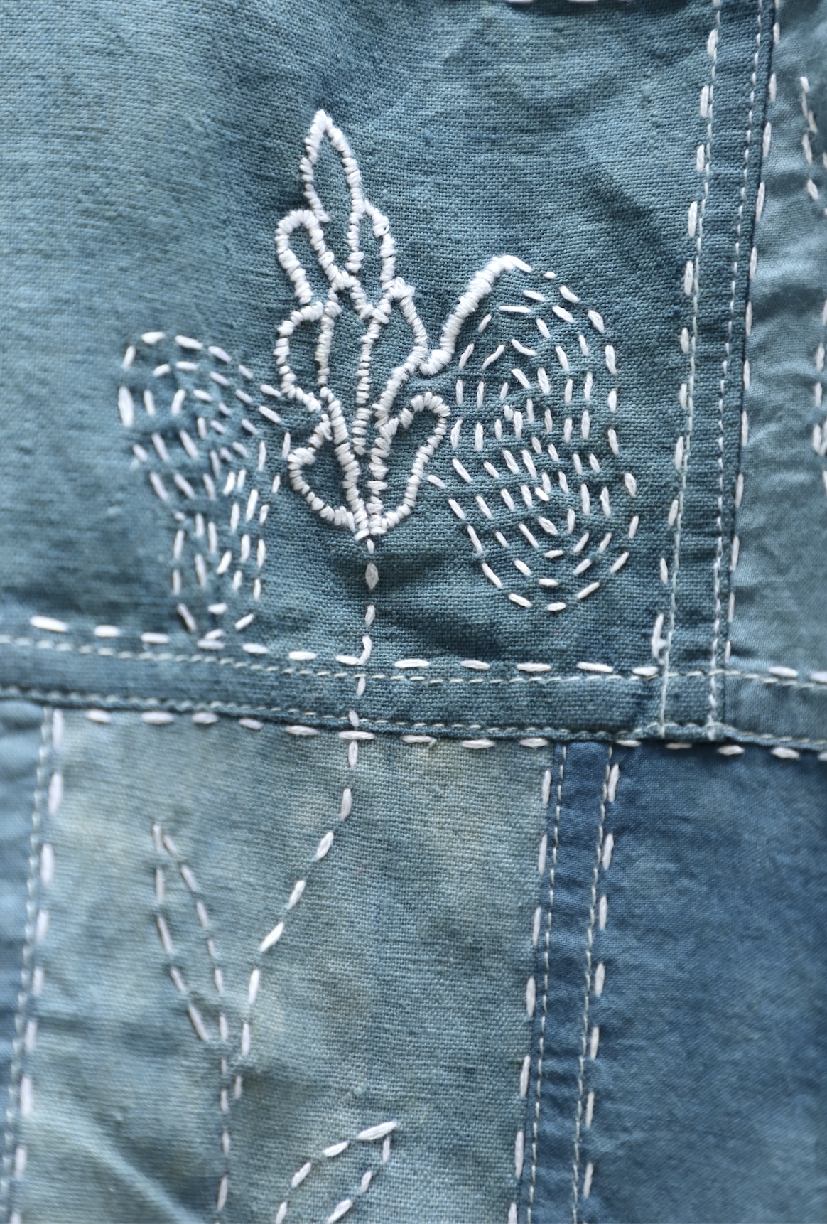 Denim Blue Patchwork Jacket