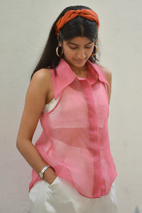 Retro Silk Organza Shirt
