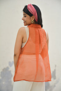 Retro Silk Organza Shirt