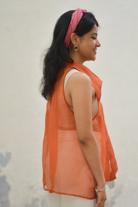 Retro Silk Organza Shirt