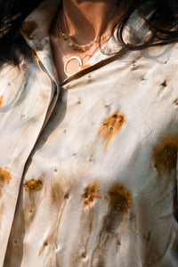 Marigold High Satin Silk Shirt