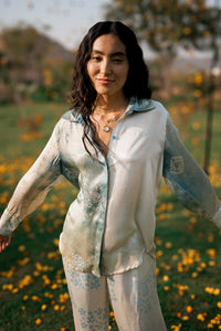 Ice Satin Silk Shirt