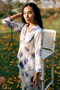 Iris Satin Silk Shirt