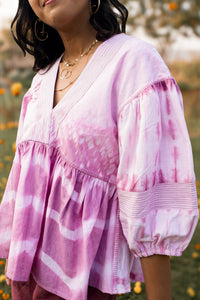 Pink JellyPep Handloom Cotton Top