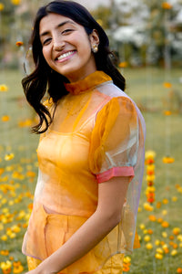 Sunrise Celebration Organza Top