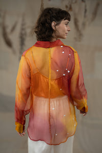 Cuore w Hearts Silk Organza Shirt