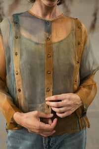 Moss Silk Organza Shirt