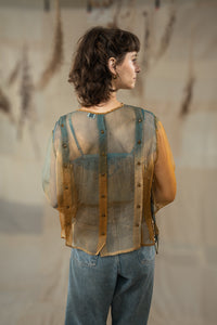 Moss Silk Organza Shirt