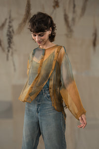 Moss Silk Organza Shirt