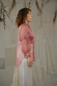 Warm Indradhanush Silk Organza Shirt