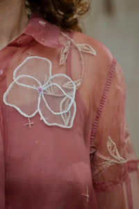 Warm Indradhanush Silk Organza Shirt