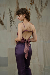 Purple Organza Pants