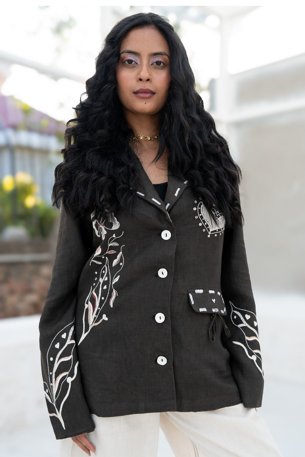 Pyrix Linen Jacket – Heenaagrima