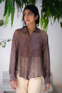 Zari Purple Shimmer Shirt