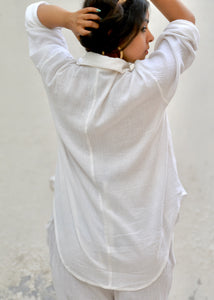 White Cotton Co-ord Set