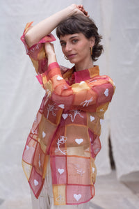 Spring Jogakbo Silk Organza Shirt