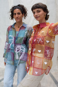 Spring Jogakbo Silk Organza Shirt
