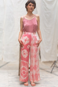 Pink Shibo Satin Silk Pants