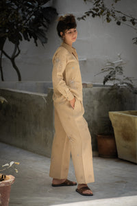 Bombay Galaxy Embroidered Linen Pants