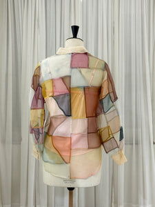 Indradhanush Mosaic Silk Organza Shirt