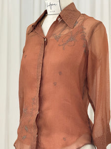 Floral Chemise Kota Silk Shirt