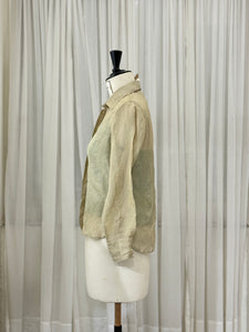 Basic Tissue Silk Green Shirt