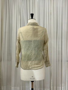 Basic Tissue Silk Green Shirt