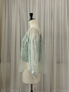Tinsel Silk Organza Top