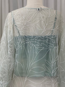 Tinsel Silk Organza Top