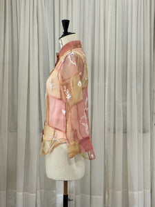 Spring Jogakbo Silk Organza Shirt (Pastel)