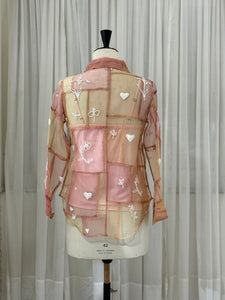 Spring Jogakbo Silk Organza Shirt (Pastel)