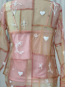 Spring Jogakbo Silk Organza Shirt (Pastel)