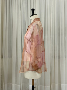 Strawberry Silk Organza Shirt
