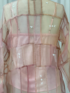 Strawberry Silk Organza Shirt