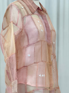 Strawberry Silk Organza Shirt