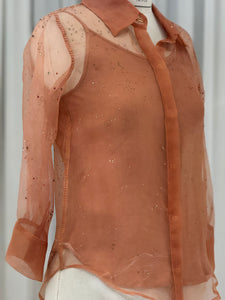 Madder Organza Sparkle Shirt