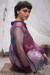 Midnight Potion Silk Organza Shirt
