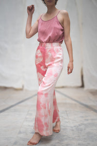 Pink Shibo Satin Silk Pants