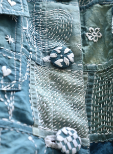 Denim Blue Patchwork - Jacket